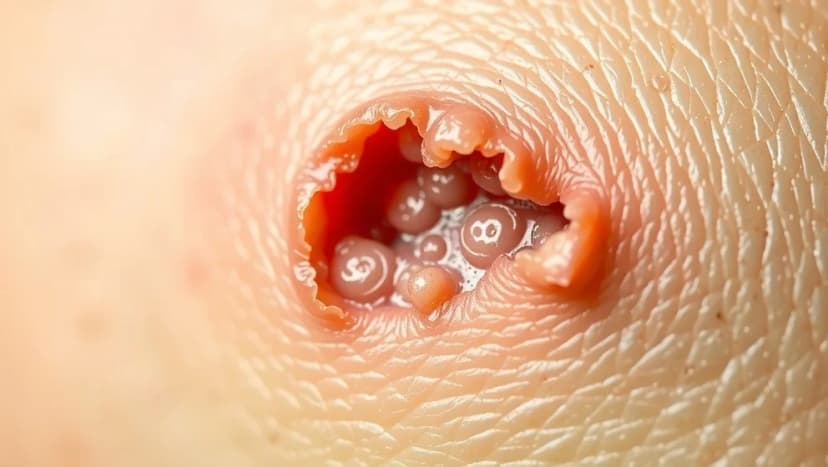 Hur ser det ut när en vårta lossnar