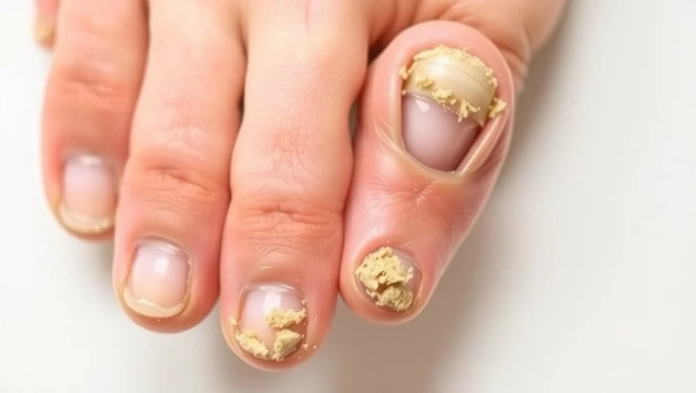 Hur ser nagelsvamp ut på dina tår